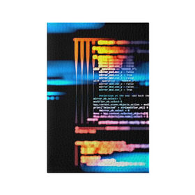 Обложка для паспорта матовая кожа с принтом Programming в Екатеринбурге, натуральная матовая кожа | размер 19,3 х 13,7 см; прозрачные пластиковые крепления | Тематика изображения на принте: 3d | codding | coding | computer | programing | админам | информатика | программа | программистам | программный код