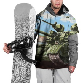 Накидка на куртку 3D с принтом Защитники в Екатеринбурге, 100% полиэстер |  | Тематика изображения на принте: немецкий | русские | танки