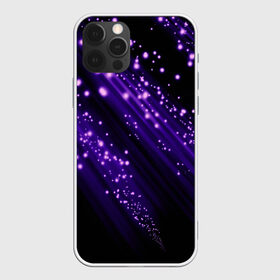 Чехол для iPhone 12 Pro Max с принтом Twinkle в Екатеринбурге, Силикон |  | Тематика изображения на принте: 3d | абстракция | блеск | линии | лучи | огоньки | полосы | прикольные | пятна | свет | темный | фиолетовый | яркие