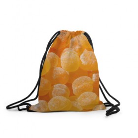 Рюкзак-мешок 3D с принтом Апельсиновый мармелад в Екатеринбурге, 100% полиэстер | плотность ткани — 200 г/м2, размер — 35 х 45 см; лямки — толстые шнурки, застежка на шнуровке, без карманов и подкладки | 