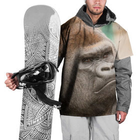 Накидка на куртку 3D с принтом Обезьяна в Екатеринбурге, 100% полиэстер |  | горилла | животное | обезьяна | примат