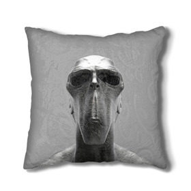 Подушка 3D с принтом Гуманоид в Екатеринбурге, наволочка – 100% полиэстер, наполнитель – холлофайбер (легкий наполнитель, не вызывает аллергию). | состоит из подушки и наволочки. Наволочка на молнии, легко снимается для стирки | Тематика изображения на принте: head | humanoid | sculpture | голова | идол | инопланетянин | истукан | космос | скульптура | статуя