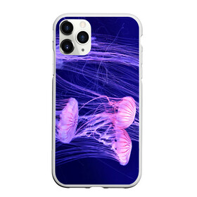 Чехол для iPhone 11 Pro матовый с принтом Розовые медузы в Екатеринбурге, Силикон |  | Тематика изображения на принте: аквариум | вода | дайвинг | милые | море | океан | плывет | подводный мир | рыбалка | рыбка | рыбы | стая | фауна