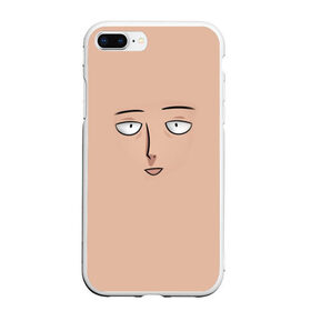 Чехол для iPhone 7Plus/8 Plus матовый с принтом One punch man в Екатеринбурге, Силикон | Область печати: задняя сторона чехла, без боковых панелей | anime | one punch man | saitama