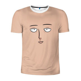 Мужская футболка 3D спортивная с принтом One punch man в Екатеринбурге, 100% полиэстер с улучшенными характеристиками | приталенный силуэт, круглая горловина, широкие плечи, сужается к линии бедра | anime | one punch man | saitama