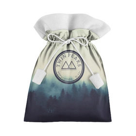 Подарочный 3D мешок с принтом Twin Peaks в Екатеринбурге, 100% полиэстер | Размер: 29*39 см | twin peaks твин пикс | годнота | девид линч | лес | лора палмер | сова | туман