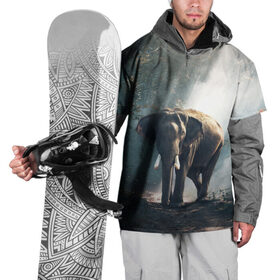 Накидка на куртку 3D с принтом Слон в лесу в Екатеринбурге, 100% полиэстер |  | Тематика изображения на принте: африка | африканский | бивни | большой | гигант джунгли | зоопарк | индийский | индия | лесной великан | мамонт | огромный | саванна | сафари | серый | слон | слоненок | слониха | стадо | уши | хобот
