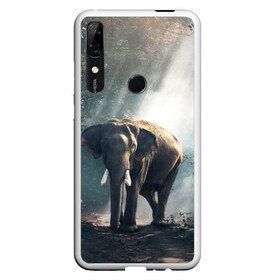 Чехол для Honor P Smart Z с принтом Слон в лесу в Екатеринбурге, Силикон | Область печати: задняя сторона чехла, без боковых панелей | африка | африканский | бивни | большой | гигант джунгли | зоопарк | индийский | индия | лесной великан | мамонт | огромный | саванна | сафари | серый | слон | слоненок | слониха | стадо | уши | хобот