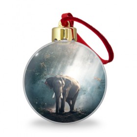 Ёлочный шар с принтом Слон в лесу в Екатеринбурге, Пластик | Диаметр: 77 мм | африка | африканский | бивни | большой | гигант джунгли | зоопарк | индийский | индия | лесной великан | мамонт | огромный | саванна | сафари | серый | слон | слоненок | слониха | стадо | уши | хобот