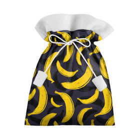 Подарочный 3D мешок с принтом Бананы в Екатеринбурге, 100% полиэстер | Размер: 29*39 см | Тематика изображения на принте: bananas | food. vegan | fruit | yellow | бананы | веган | еда | желтый | фрукты