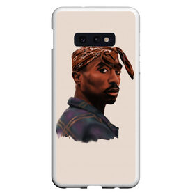 Чехол для Samsung S10E с принтом Tupac в Екатеринбурге, Силикон | Область печати: задняя сторона чехла, без боковых панелей | 2pac | rap | shakur | tupac | рэп | тупак | шакур