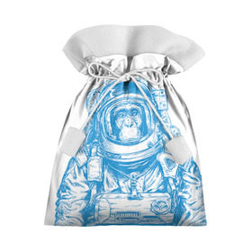 Подарочный 3D мешок с принтом Космомакака в Екатеринбурге, 100% полиэстер | Размер: 29*39 см | Тематика изображения на принте: день космонавтики | звезда | звезды | космонавт | космонавты | космос | планета | планеты | ракета | ракеты