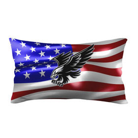 Подушка 3D антистресс с принтом Флаг США с орлом в Екатеринбурге, наволочка — 100% полиэстер, наполнитель — вспененный полистирол | состоит из подушки и наволочки на молнии | usa | америка | белоголовый | герб | государство | доллар | дядя сэм | звездно полосатый флаг | лысый | нато | оон | орел | птица | свобода | символ | соединённые штаты америки | страна | сша | штат