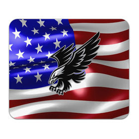 Коврик прямоугольный с принтом Флаг США с орлом в Екатеринбурге, натуральный каучук | размер 230 х 185 мм; запечатка лицевой стороны | Тематика изображения на принте: usa | америка | белоголовый | герб | государство | доллар | дядя сэм | звездно полосатый флаг | лысый | нато | оон | орел | птица | свобода | символ | соединённые штаты америки | страна | сша | штат