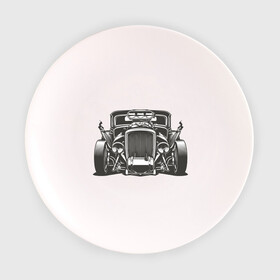 Тарелка 3D с принтом Hot Rod в Екатеринбурге, фарфор | диаметр - 210 мм
диаметр для нанесения принта - 120 мм | Тематика изображения на принте: авто | автомобиль | классика | машина | огонь | пламя | ретро | род | суперкар | хот