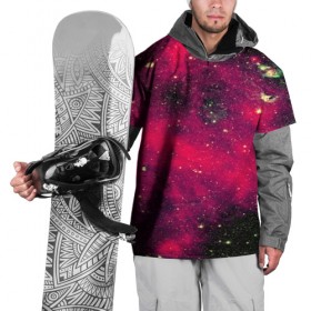 Накидка на куртку 3D с принтом Розовый космос в Екатеринбурге, 100% полиэстер |  | Тематика изображения на принте: nebula | space | star | вселенная | звезды | земля | космический | космос | планеты | плеяды | пространство | созвездие