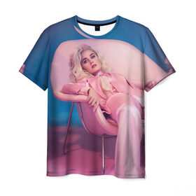 Мужская футболка 3D с принтом Katy Perry в Екатеринбурге, 100% полиэфир | прямой крой, круглый вырез горловины, длина до линии бедер | katy perry | кэти перри