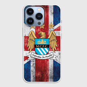 Чехол для iPhone 13 Pro с принтом Manchester city №1 в Екатеринбурге,  |  | Тематика изображения на принте: 3d | manchester city | английская премьер лига | англия | апл | болельщикам | британия | игра | лондон | манчестер | манчестер сити | популярные | прикольные | футбол | футбольный клуб | эмблема