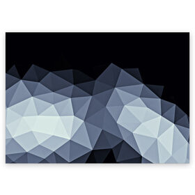 Поздравительная открытка с принтом Abstract в Екатеринбурге, 100% бумага | плотность бумаги 280 г/м2, матовая, на обратной стороне линовка и место для марки
 | абстракция | бумага | геометрия | грани | изгиб | линии | полигоны | полосы | постель | розовый | сочетания | текстура | треугольники