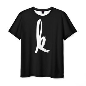 Мужская футболка 3D с принтом ki в Екатеринбурге, 100% полиэфир | прямой крой, круглый вырез горловины, длина до линии бедер | Тематика изображения на принте: kiiara | linkin park | киара | линкин парк