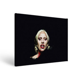 Холст прямоугольный с принтом Леди Гага в Екатеринбурге, 100% ПВХ |  | Тематика изображения на принте: lady gaga | леди гага