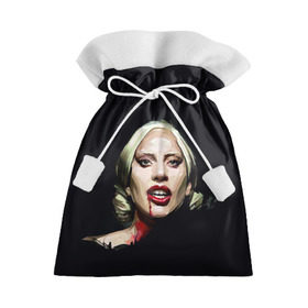 Подарочный 3D мешок с принтом Леди Гага в Екатеринбурге, 100% полиэстер | Размер: 29*39 см | lady gaga | леди гага