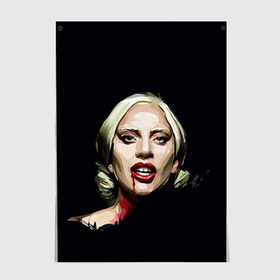 Постер с принтом Леди Гага в Екатеринбурге, 100% бумага
 | бумага, плотность 150 мг. Матовая, но за счет высокого коэффициента гладкости имеет небольшой блеск и дает на свету блики, но в отличии от глянцевой бумаги не покрыта лаком | lady gaga | леди гага