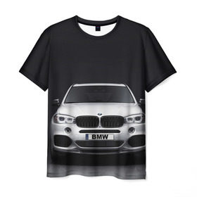 Мужская футболка 3D с принтом BMW X5 в Екатеринбурге, 100% полиэфир | прямой крой, круглый вырез горловины, длина до линии бедер | bmw | x3 x4 x5 x6 x7 x8 | авто | автомобиль | блатная | бмв | бумер | бэха | иномарка | концерн | красивая | крутая | марка немецкая | машина | пацанский таз | прикольная | тачила | тачка