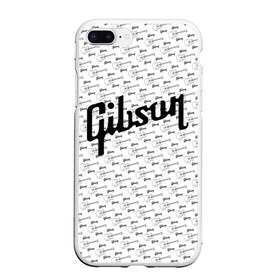 Чехол для iPhone 7Plus/8 Plus матовый с принтом Gibson в Екатеринбурге, Силикон | Область печати: задняя сторона чехла, без боковых панелей | Тематика изображения на принте: fender | gibson | guitar | ibanez | music | rock | гитара | музыка | рок