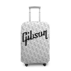 Чехол для чемодана 3D с принтом Gibson в Екатеринбурге, 86% полиэфир, 14% спандекс | двустороннее нанесение принта, прорези для ручек и колес | fender | gibson | guitar | ibanez | music | rock | гитара | музыка | рок