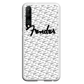 Чехол для Honor P30 с принтом Fender в Екатеринбурге, Силикон | Область печати: задняя сторона чехла, без боковых панелей | Тематика изображения на принте: fender | gibson | guitar | ibanez | music | rock | гитара | музыка | рок