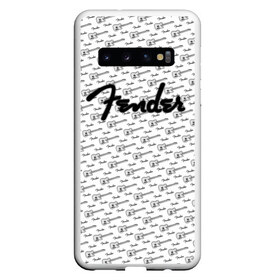 Чехол для Samsung Galaxy S10 с принтом Fender в Екатеринбурге, Силикон | Область печати: задняя сторона чехла, без боковых панелей | fender | gibson | guitar | ibanez | music | rock | гитара | музыка | рок