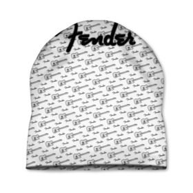 Шапка 3D с принтом Fender в Екатеринбурге, 100% полиэстер | универсальный размер, печать по всей поверхности изделия | fender | gibson | guitar | ibanez | music | rock | гитара | музыка | рок