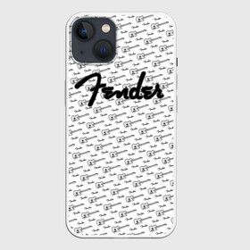 Чехол для iPhone 13 с принтом Fender в Екатеринбурге,  |  | Тематика изображения на принте: fender | gibson | guitar | ibanez | music | rock | гитара | музыка | рок