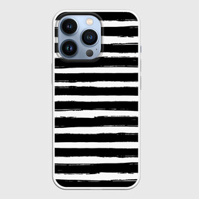 Чехол для iPhone 13 Pro с принтом Тельняшка в Екатеринбурге,  |  | геометрия | зебра | линии | полосы | тельняшка | узор | черно белый