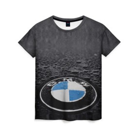 Женская футболка 3D с принтом BMW в Екатеринбурге, 100% полиэфир ( синтетическое хлопкоподобное полотно) | прямой крой, круглый вырез горловины, длина до линии бедер | bmw | x3 x4 x5 x6 x7 x8 | авто | автомобиль | блатная | бмв | бумер | бэха | иномарка | концерн | красивая | крутая | марка немецкая | машина | пацанский таз | прикольная | тачила | тачка