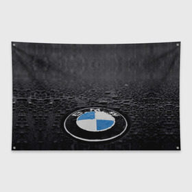 Флаг-баннер с принтом BMW в Екатеринбурге, 100% полиэстер | размер 67 х 109 см, плотность ткани — 95 г/м2; по краям флага есть четыре люверса для крепления | bmw | x3 x4 x5 x6 x7 x8 | авто | автомобиль | блатная | бмв | бумер | бэха | иномарка | концерн | красивая | крутая | марка немецкая | машина | пацанский таз | прикольная | тачила | тачка