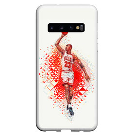 Чехол для Samsung Galaxy S10 с принтом Michael Jordan в Екатеринбурге, Силикон | Область печати: задняя сторона чехла, без боковых панелей | Тематика изображения на принте: bulls | chicago | chicago bulls | michael jordan | nba | sport | арт | баскетбол | другие | знаменитость | игра | легенда | майкл джордан | прикольные | спорт | цветные | чикаго буллз | яркие