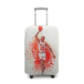Чехол для чемодана 3D с принтом Michael Jordan в Екатеринбурге, 86% полиэфир, 14% спандекс | двустороннее нанесение принта, прорези для ручек и колес | bulls | chicago | chicago bulls | michael jordan | nba | sport | арт | баскетбол | другие | знаменитость | игра | легенда | майкл джордан | прикольные | спорт | цветные | чикаго буллз | яркие