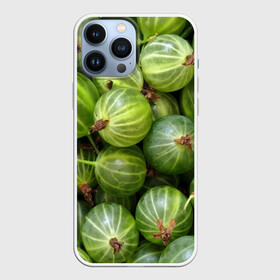 Чехол для iPhone 13 Pro Max с принтом Крыжовник в Екатеринбурге,  |  | еда | зеленый | крыжовник | растения | текстура | фрукты | ягоды