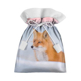 Подарочный 3D мешок с принтом Morning в Екатеринбурге, 100% полиэстер | Размер: 29*39 см | Тематика изображения на принте: fox | red | лиса | лисенок | рыжая