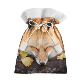 Подарочный 3D мешок с принтом Соня в Екатеринбурге, 100% полиэстер | Размер: 29*39 см | fox | red | лиса | лисенок | рыжая