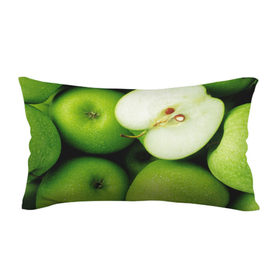 Подушка 3D антистресс с принтом Зеленые яблоки в Екатеринбурге, наволочка — 100% полиэстер, наполнитель — вспененный полистирол | состоит из подушки и наволочки на молнии | Тематика изображения на принте: еда | зеленый | фрукты | яблоко