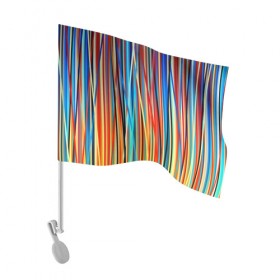 Флаг для автомобиля с принтом Colored stripes в Екатеринбурге, 100% полиэстер | Размер: 30*21 см | 3d | colored stripes | абстракция | другие | картинка | краски | линии | отблеск | полосы | прикольные | радуга | свет | цветные | яркие