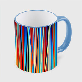Кружка 3D с принтом Colored stripes в Екатеринбурге, керамика | ёмкость 330 мл | 3d | colored stripes | абстракция | другие | картинка | краски | линии | отблеск | полосы | прикольные | радуга | свет | цветные | яркие