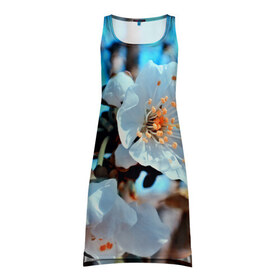 Платье-майка 3D с принтом Весна в Екатеринбурге, 100% полиэстер | полуприлегающий силуэт, широкие бретели, круглый вырез горловины, удлиненный подол сзади. | 3d | flower | весна | другие | красивые цветы | красные | лето | поле | полевой цветок | прикольные | природа | текстуры | цветочки | цветы
