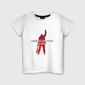 Детская футболка хлопок с принтом Легенды рождаются в июле в Екатеринбурге, 100% хлопок | круглый вырез горловины, полуприлегающий силуэт, длина до линии бедер | легенда июль