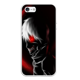 Чехол для iPhone 5/5S матовый с принтом Tokyo Ghoul в Екатеринбурге, Силикон | Область печати: задняя сторона чехла, без боковых панелей | anime | ken kaneki | tokyo ghoul | аниме