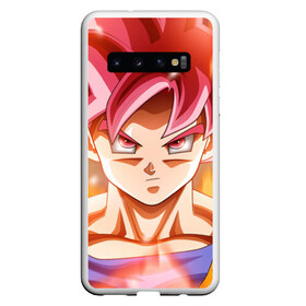 Чехол для Samsung Galaxy S10 с принтом Dragon ball super goku в Екатеринбурге, Силикон | Область печати: задняя сторона чехла, без боковых панелей | dragon ball | super goku