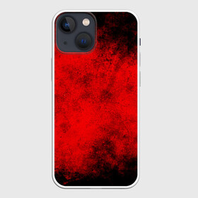 Чехол для iPhone 13 mini с принтом Grunge red в Екатеринбурге,  |  | watercolor | абстракция красок | акварель | брызги красок | живопись | краска | потертость красок